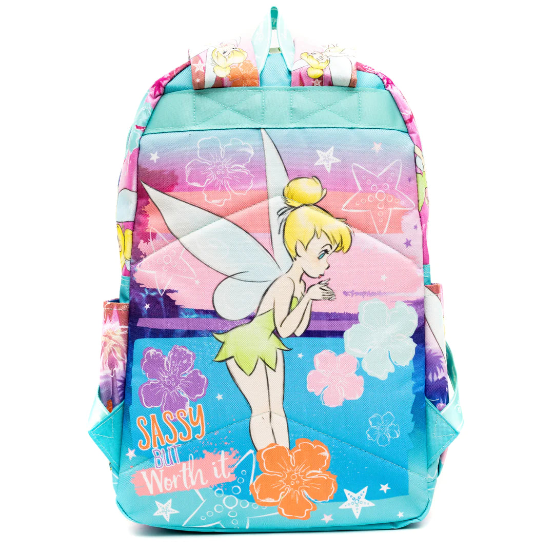 Tinkerbell 17 Inch Disney Fairies Backpack for Girls - Lightweight School Bag with Adjustable Straps, Perfect for School, Travel, and Outdoor Adventures