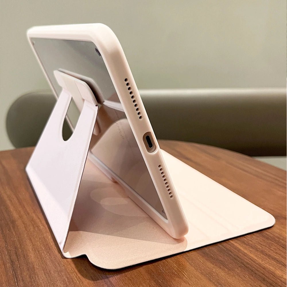 FlexiSnap 360° Rotating Smart Leather iPad Case with Auto Sleep/Wake - Perfect for Work, Travel & Home Use (Compatible with iPad Pro/Air)