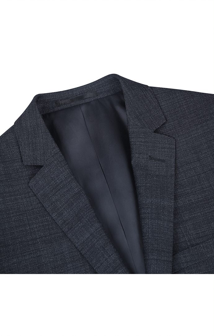 Premium Wool Blend Slim Fit 2-Piece Suit - Charcoal Gray | 2-Button Business Suit for Men | Perfect for Weddings, Office & Formal Events