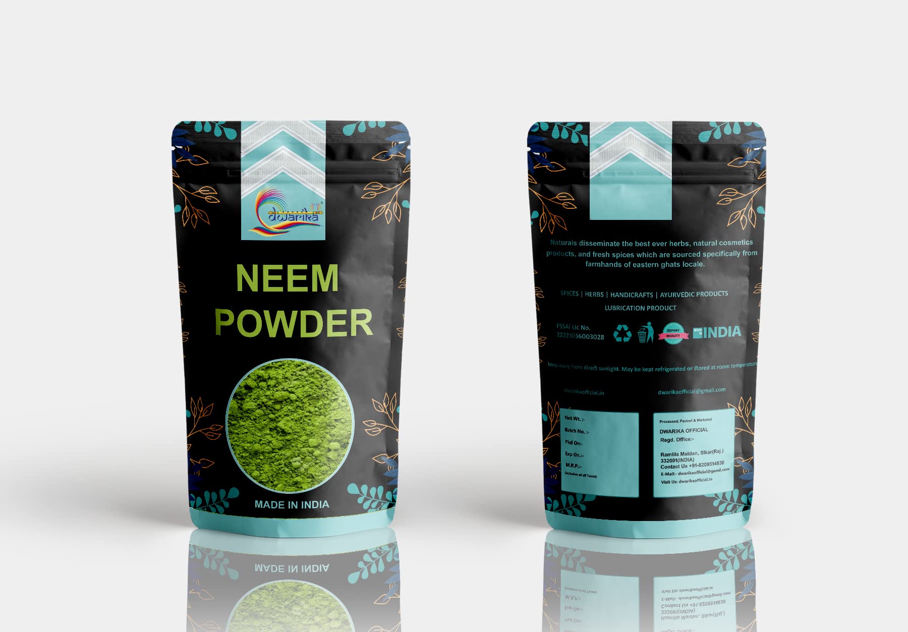 Organic Neem Powder for Acne & Pimple Treatment | Skin Cleansing Face Pack & Hair Care for Dry Frizzy Hair | 400g | Natural Ayurvedic Remedy for Clear Skin & Healthy Hair | Perfect for Daily Skincare & Haircare Routine