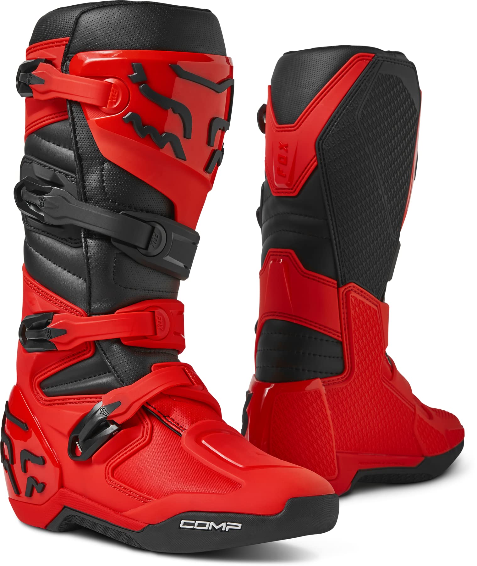 Fox Racing Comp Motocross Dirt Bike Boots - Men's MX Off-Road Motorcycle Riding Boots for Racing & Trail Riding - Durable Protective Gear for Motocross, Enduro & Adventure Biking