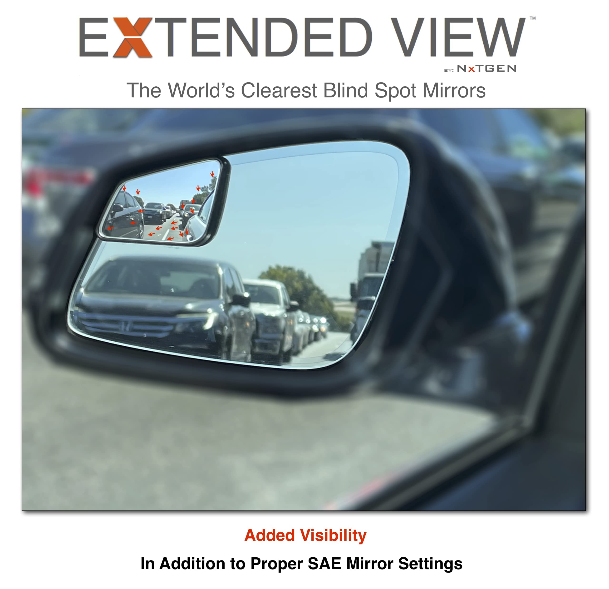 Blind Spot Mirrors for BMW M6 Convertible - Wide Angle Rear View Safety Mirrors | Perfect for Parking, Lane Changing & Safe Driving