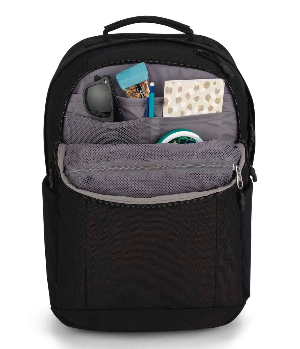 JanSport Landings Backpack - Durable Laptop Backpack for School & Travel, Black - Perfect for Students, Commuters & Outdoor Adventures