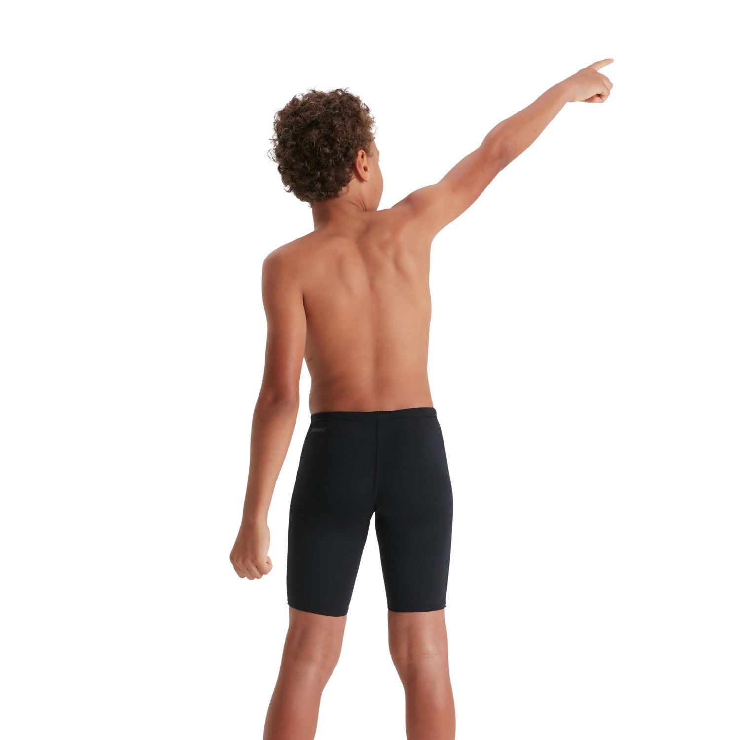 Speedo Boys' Eco Endurance+ Swim Jammer - Black | Chlorine-Resistant Competitive Swimwear for Training & Racing