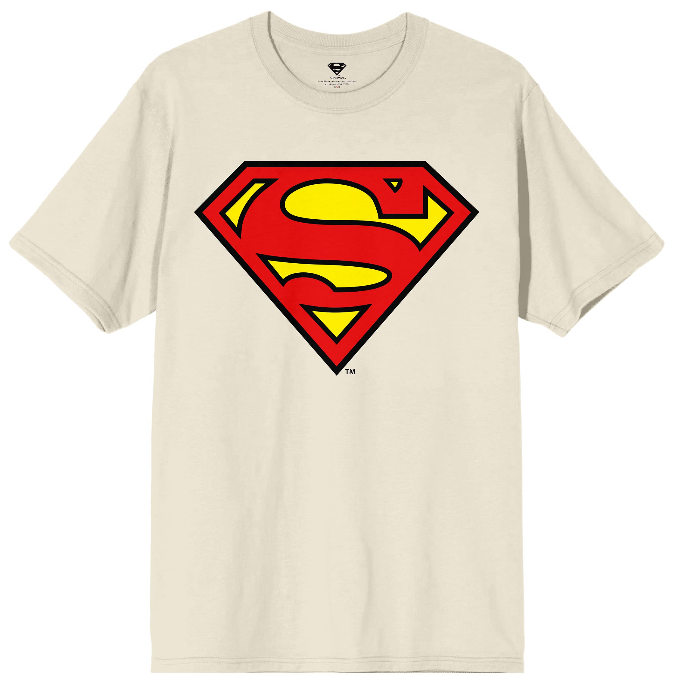 Superman Logo Men's T-Shirt | Official Man of Steel Graphic Tee | Casual Superhero Apparel for Fans & Collectors | Perfect for Comic Con, Cosplay & Everyday Wear