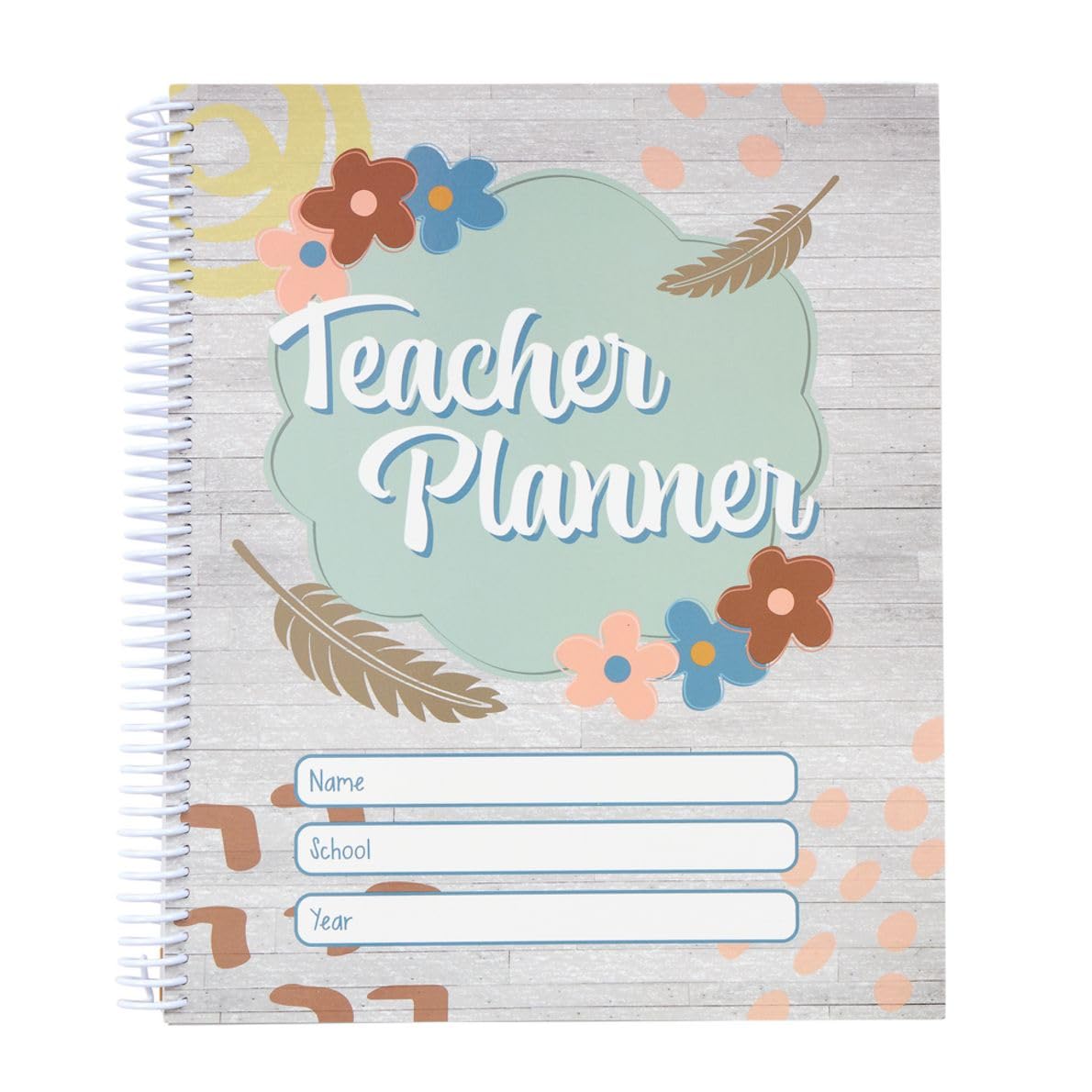 Boho Teacher Planner 2024 - Stylish & Functional Academic Lesson Planner for Teachers - Perfect for Classroom Organization, Homeschooling & Teacher Gifts