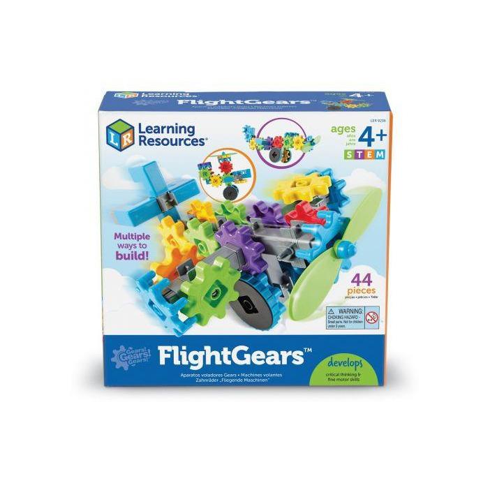 Gears! Gears! Gears!® FlightGears™ Building Set - STEM Educational Toys for Kids Ages 3+ - Creative Construction Playset for Airplane & Vehicle Building - Perfect for Classroom Learning & Home Playtime