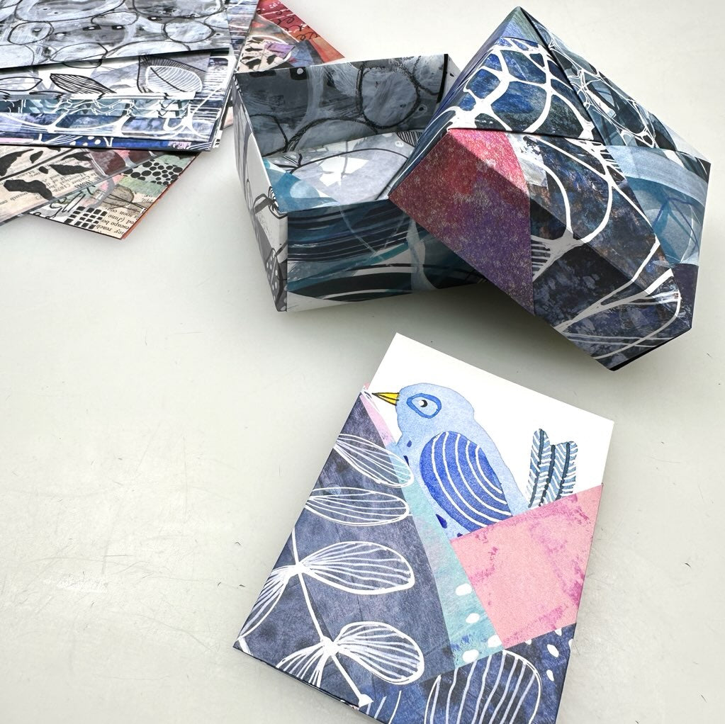 Double Sided Origami Paper - 50 Sheets Mixed Media Collage Kit for Scrapbooking, Card Making & DIY Crafts (4561) - Perfect for Art Projects, School Activities & Gift Wrapping