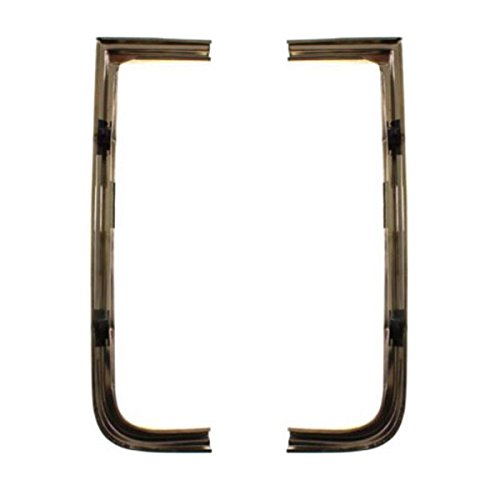 Compatible with 83-88 Chevy C/K-Series Truck Front Grille Trim - Chrome Left & Right Side Set Pair | Perfect for Restoration & Customization Projects