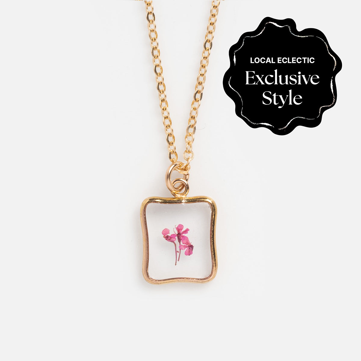 Tiny Birth Flower Portrait Necklace - Personalized Floral Jewelry Gift for Women - Perfect for Birthdays, Anniversaries & Mother's Day
