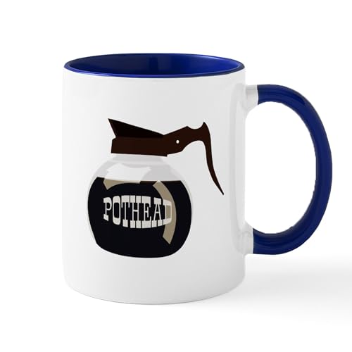 White/Navy Inside - Pothead Mugs
