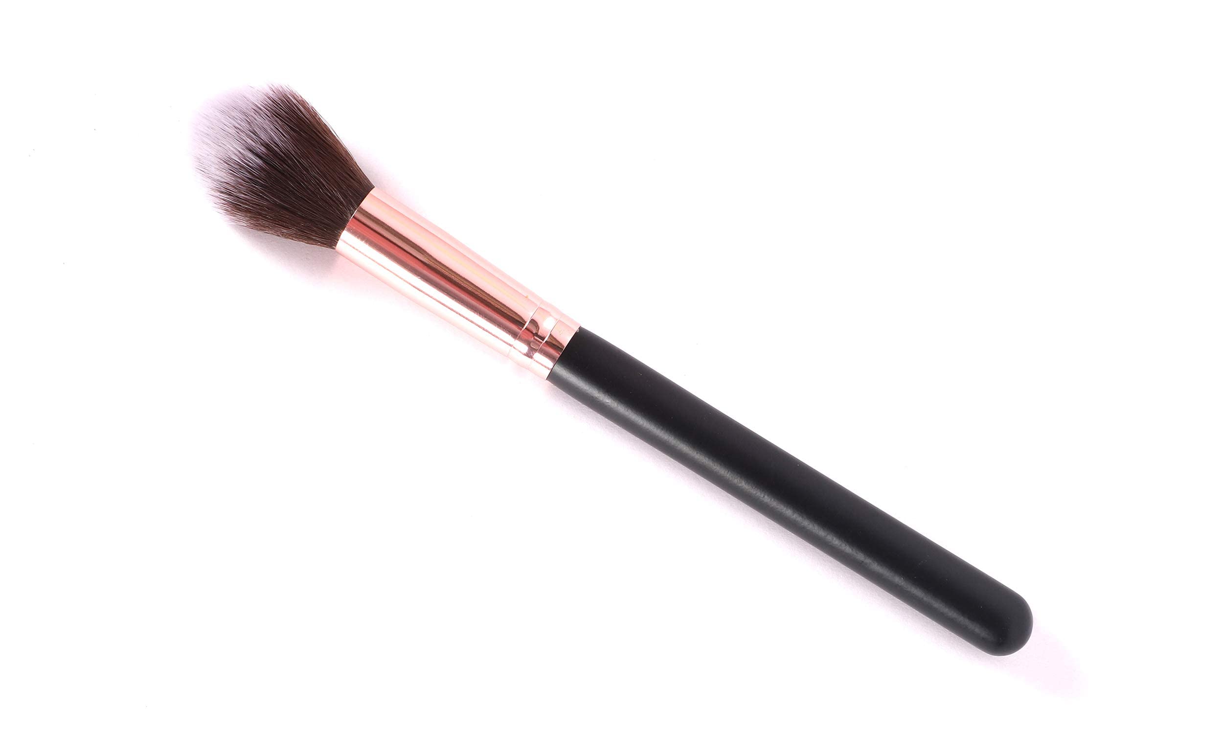 KIRA Soft Synthetic Bristle Blush Brush for Women - Perfect for Powder & Cream Blush Application (Brown) - Ideal for Everyday Makeup & Professional Use