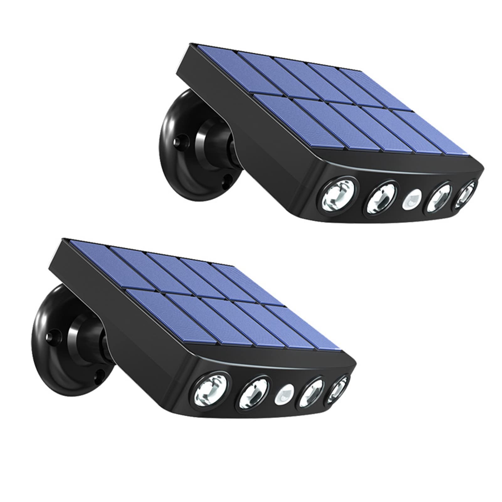 2-Pack LED Motion Sensor Solar Lights - Waterproof Outdoor Wall Lighting for Garden, Pathway & Patio - Energy-Efficient Solar Powered Security & Decorative Lights