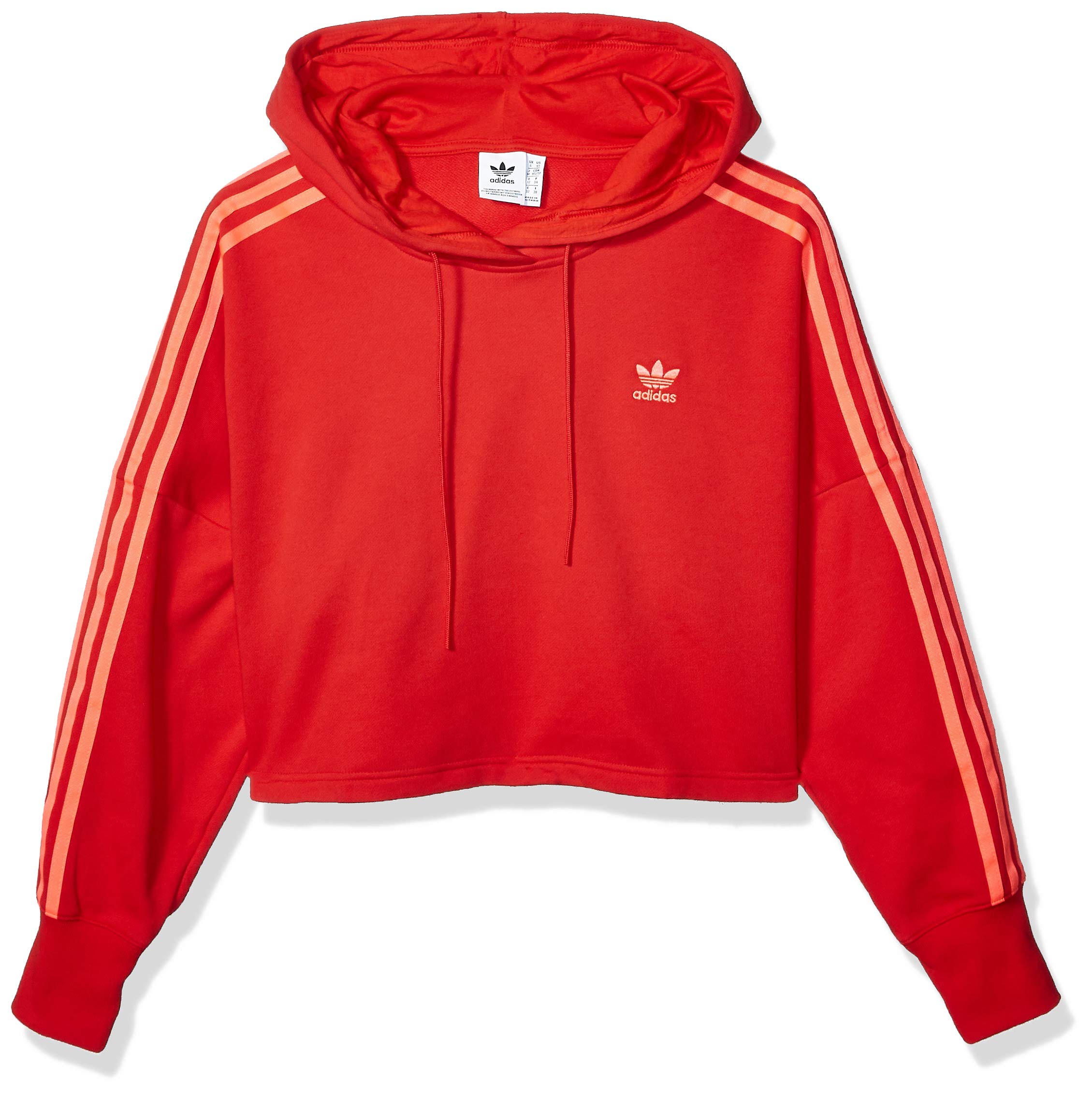 Adidas Originals Women's Cropped Hooded Sweatshirt | Casual Pullover Sweater | Streetwear Fashion | Gym & Lounge Wear