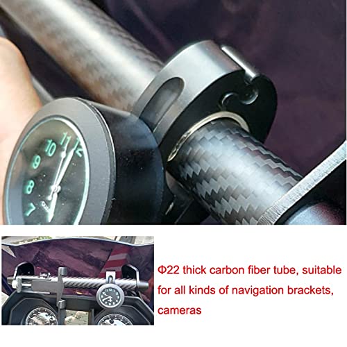 JGFSHREP Carbon Fiber Motorcycle GPS & Phone Navigation Bracket - Compatible with Kawasaki VERSYS X300/X-300 | Durable Mount for Adventure Riding & Off-Road Use