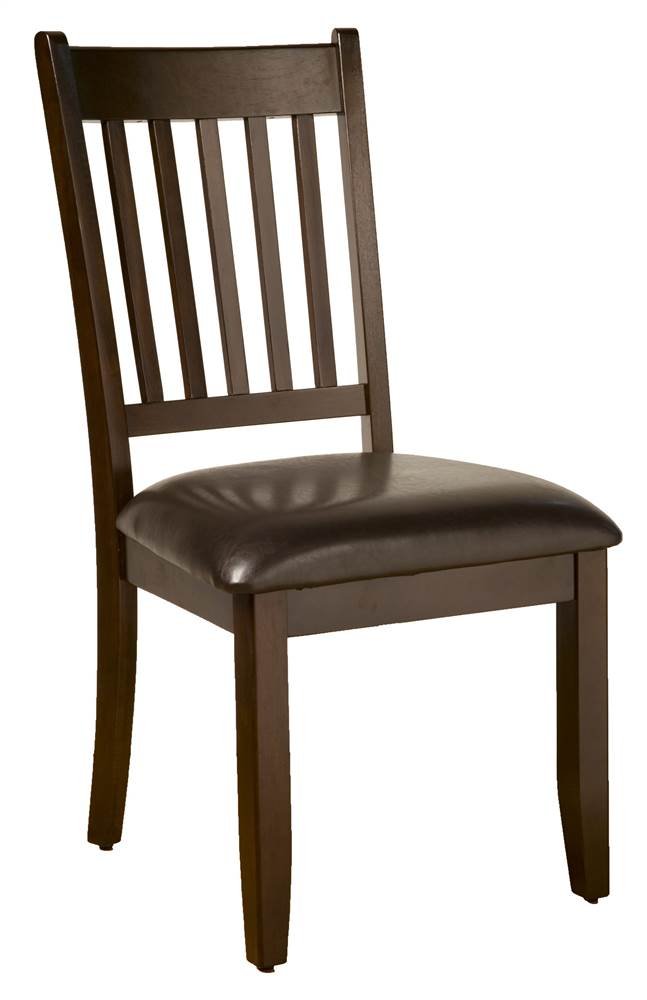 Alpine Furniture Capitola Set of 2 Wooden Side Dining Chairs in Espresso - Perfect for Kitchen, Dining Room, and Outdoor Patio Seating