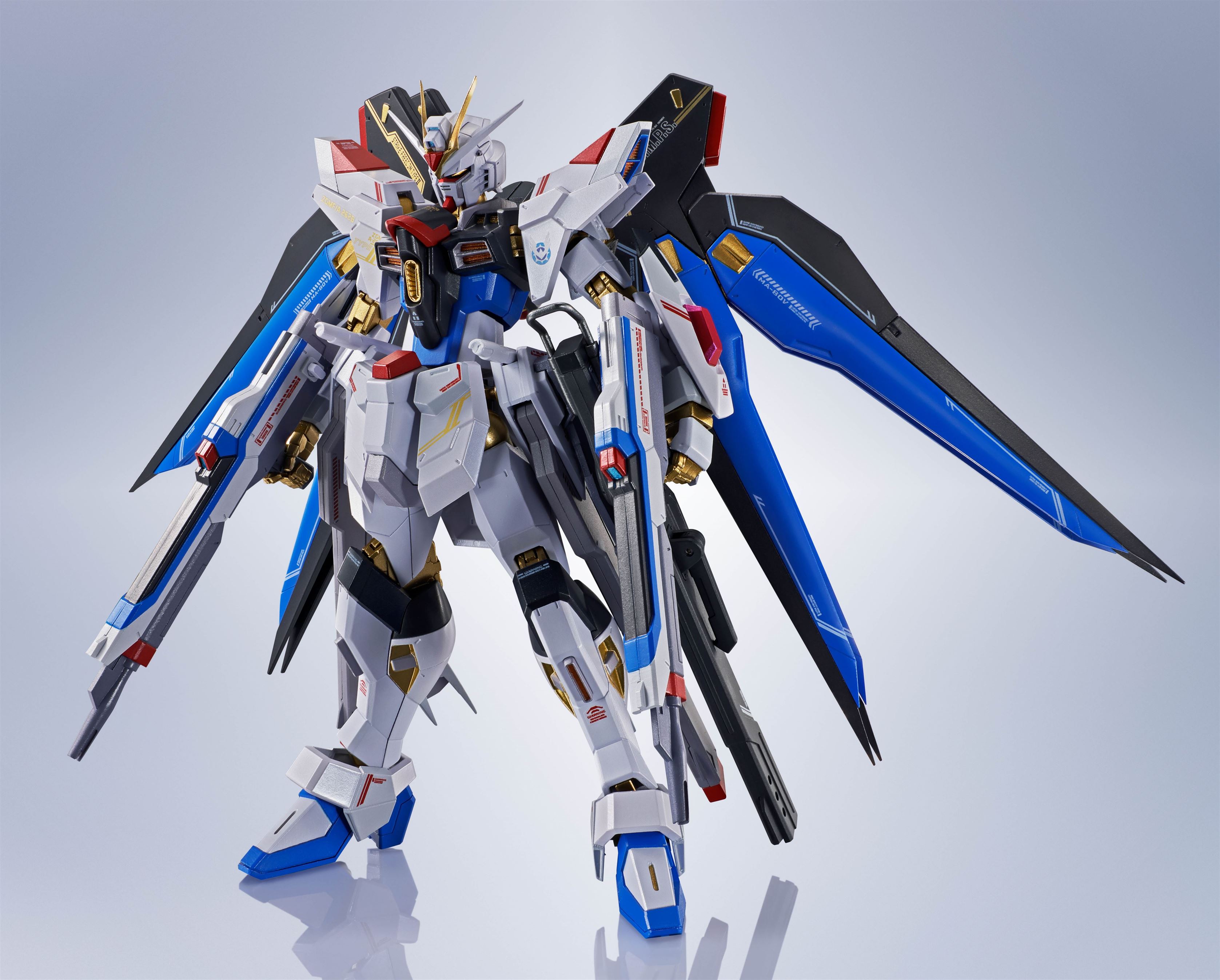 Bandai Metal Robot Spirits Gundam SEED Freedom ZGMF/A-262B Strike Freedom Gundam Type II Action Figure - Collectible Anime Model Kit for Display & Gundam Battles