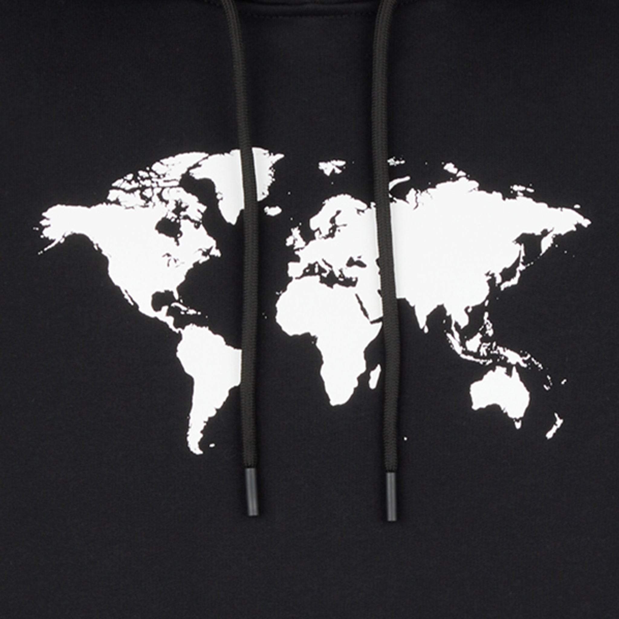 COMPOUND X SAVE THE DUCK 7 CONTINENTS HOODIE - Black & White Unisex Winter Jacket for Outdoor Adventures & Urban Style