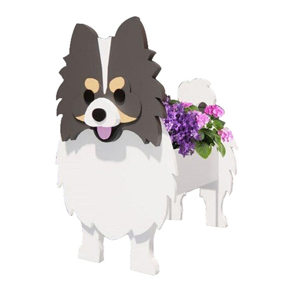Wooden Animal Shaped Succulent Planter - Cute Cartoon Flower Pots for Home & Garden Decor | Perfect for Balcony, Dining Table, Desk & Room Decorations | Micro Landscape Planter for Succulents, Cacti & Small Plants (Color B)