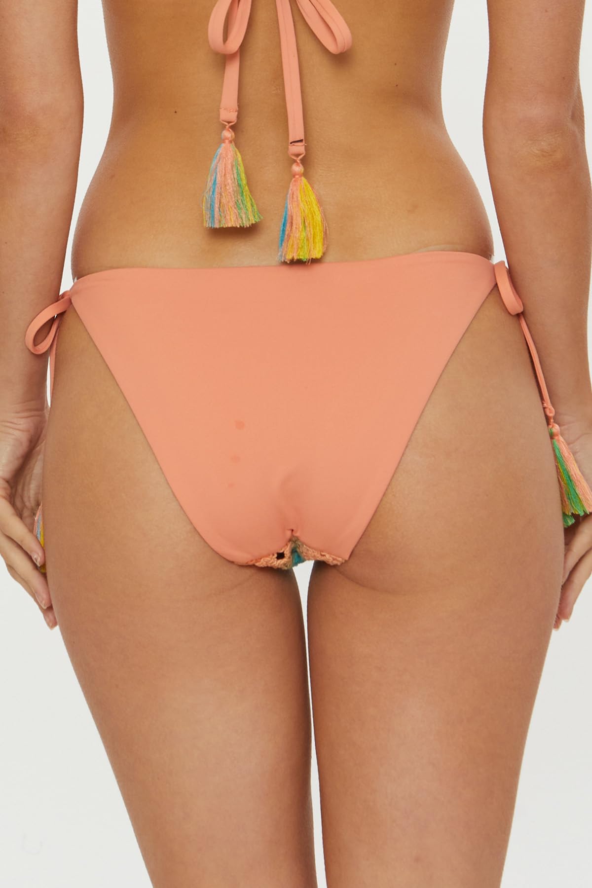 Women's Cheeky Coverage Tie Side Bikini Bottom - High Waisted Swimwear Separates for Beach, Pool & Summer Vacations