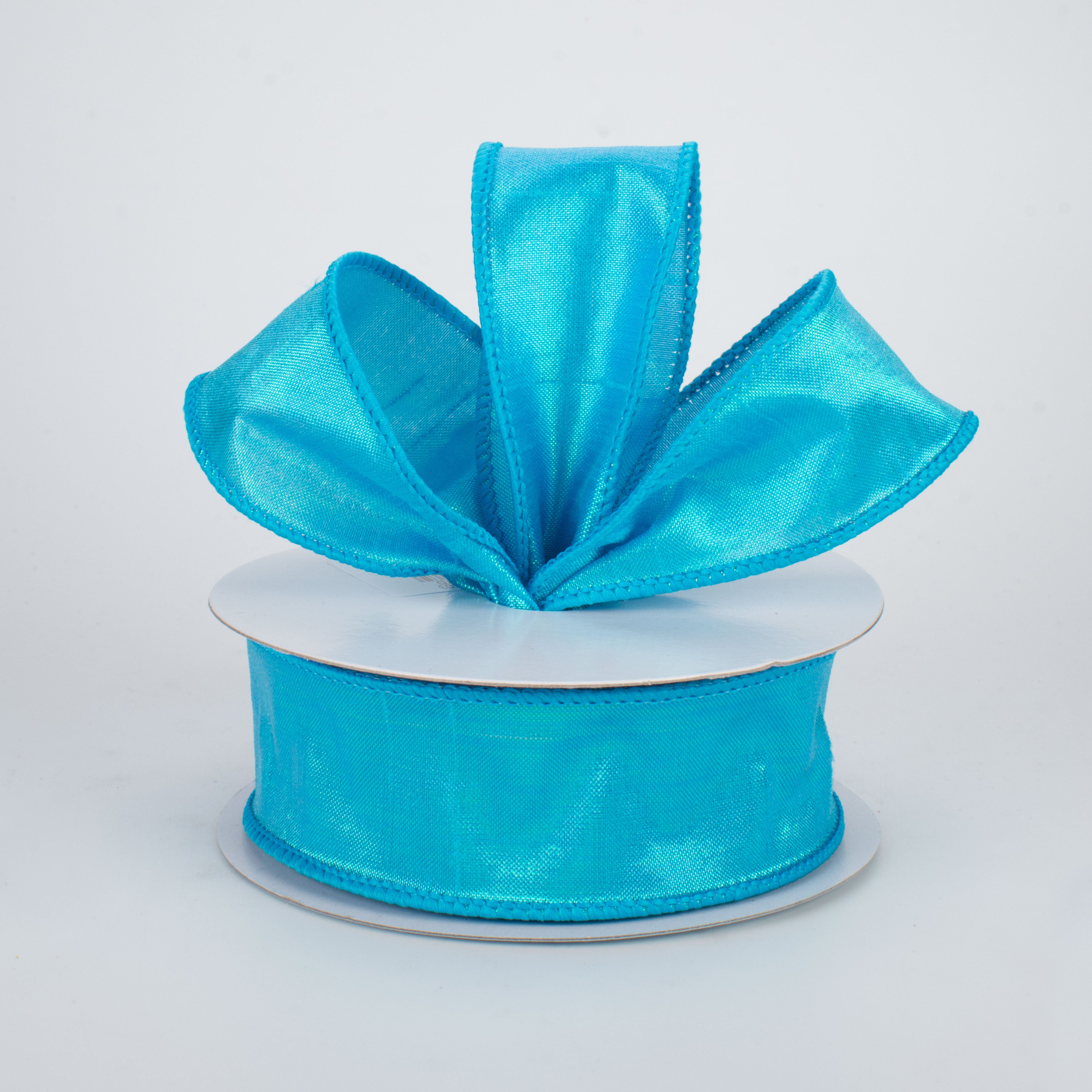 1.5 Inch Iridescent Dupioni Ribbon - Blue Silk Ribbon for Gift Wrapping, Wedding Decor, DIY Crafts (10 Yards)