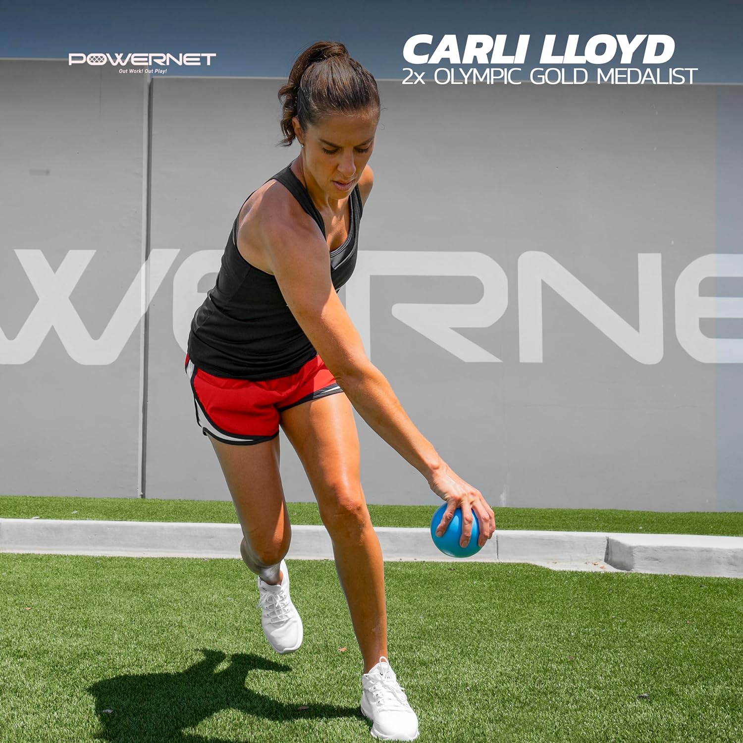 PowerNet Power Plyo Ball (64 oz) - Heavy Duty Medicine Ball for Strength Training, CrossFit, HIIT & Home Workouts - Perfect for Athletes & Fitness Enthusiasts