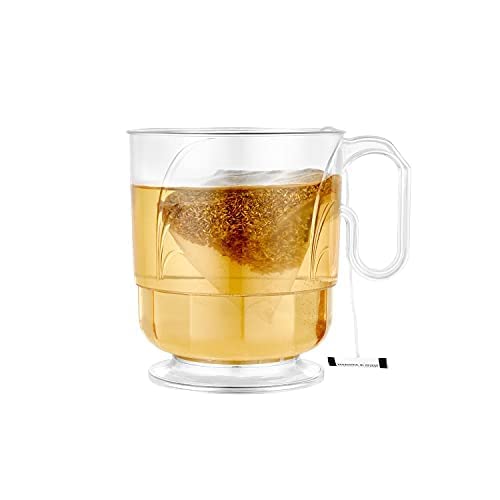 Lillian Tablesettings Elegance Coffee Mug - 8-Ounce Clear Glass Cups (Set of 320) - Perfect for Restaurants, Cafes & Bulk Catering Events