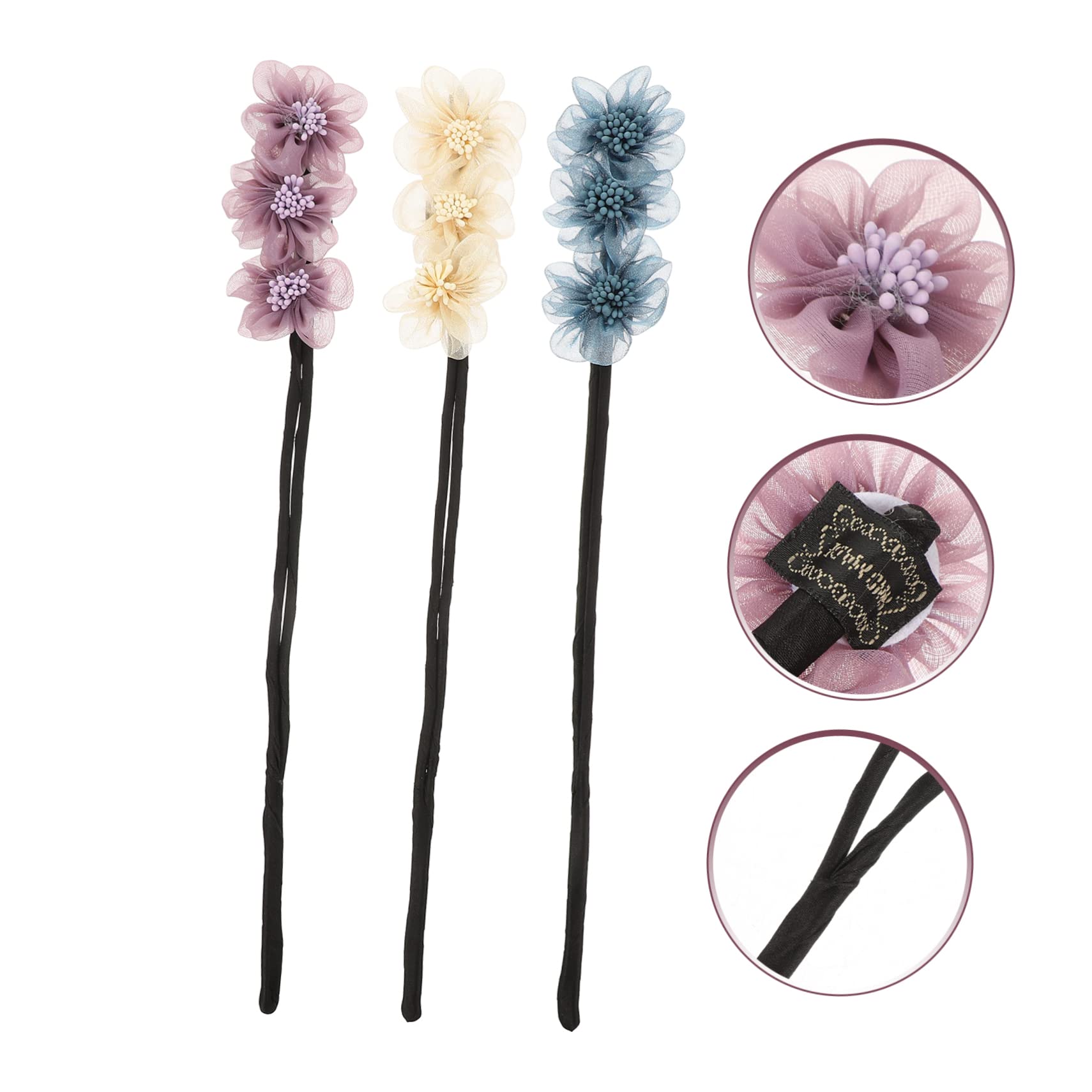 LALAFINA 15-Piece Lazy Bun Curler Set - French Donut Bun Maker, Hair Styling Tool for Easy Meatball Buns & Updos (Korean Style, Includes Hair Elastics) - Perfect for Parties, Weddings & Everyday Hairstyles