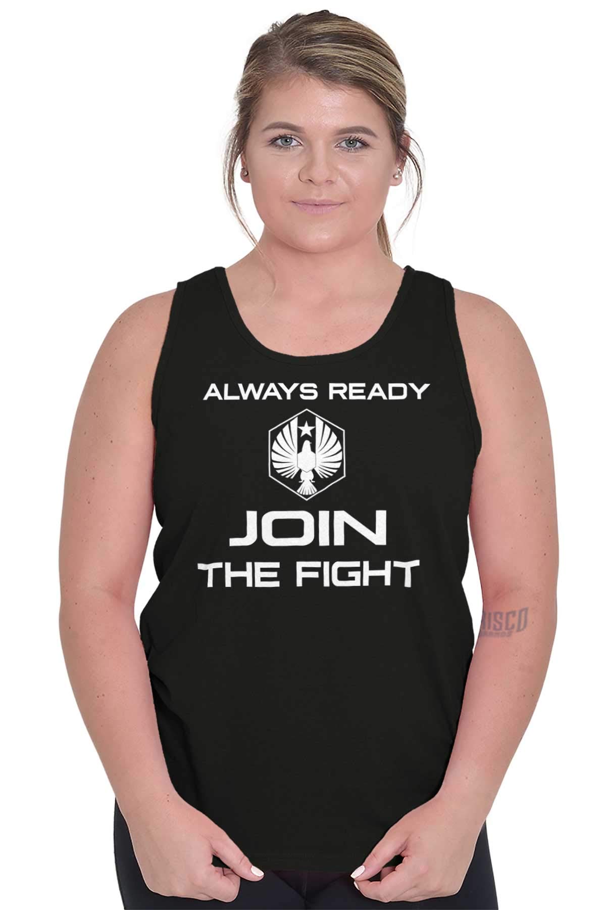 Join The Fight Tank Top for Men & Women - Always Ready Graphic Tee - Casual Streetwear & Gym Workout Shirt