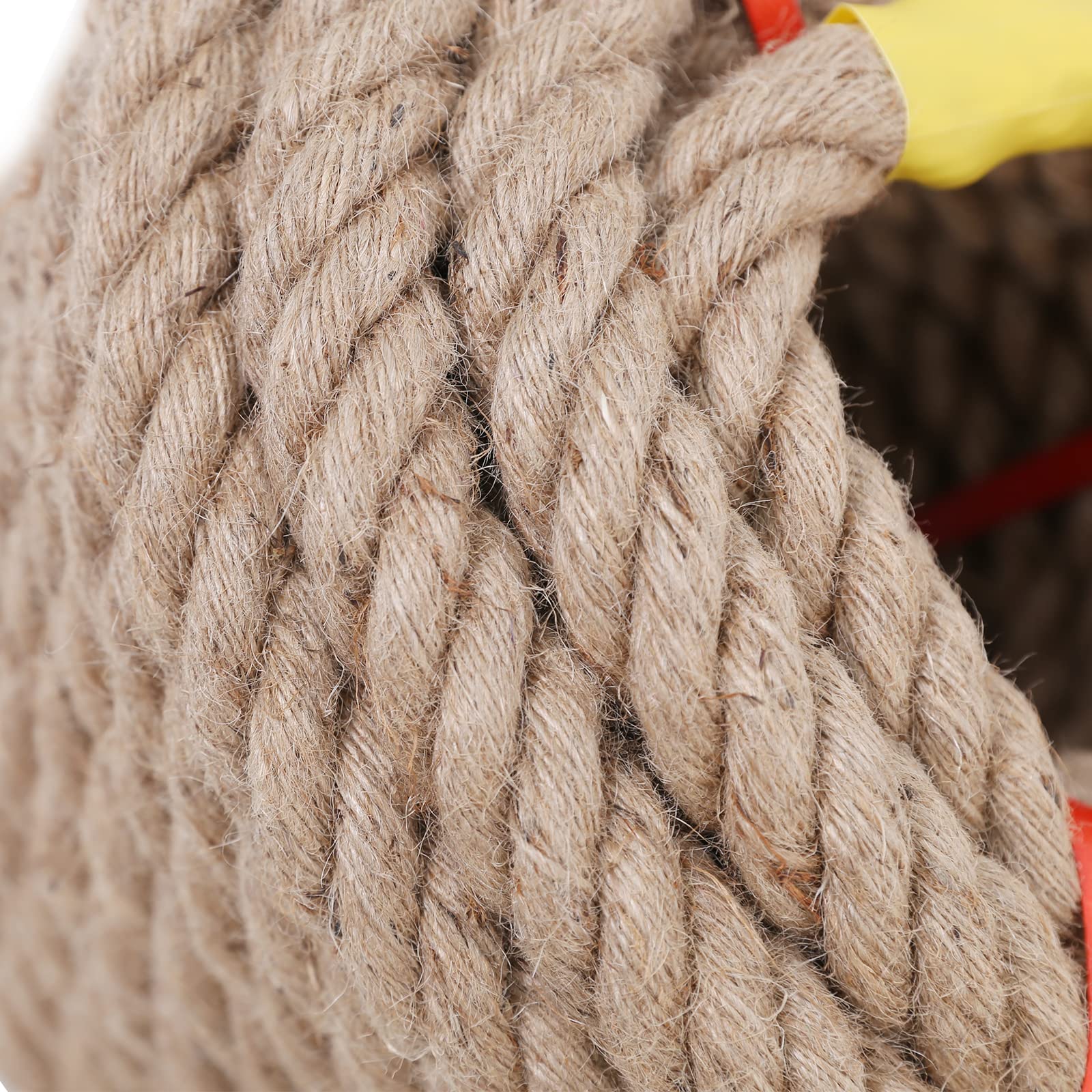 Natural Jute Rope 1.5 Inch x 100 Ft - Heavy Duty Manila Hemp Rope for Crafts, Tree Swing, Gardening, Bundling, Hammock, Nautical Decor, Tug of War & Home Decoration | DIY Projects, Outdoor Activities & Coastal Themed Decor