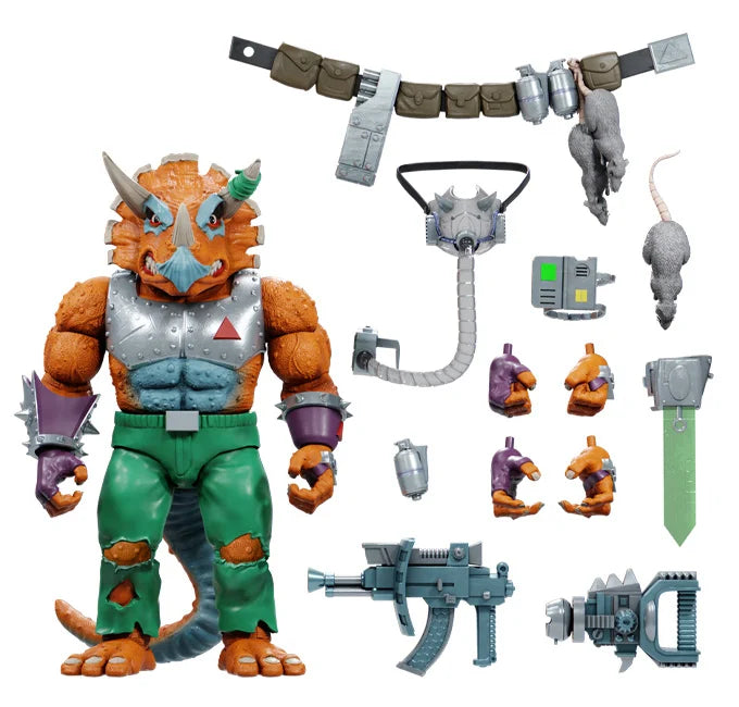 Super7 Teenage Mutant Ninja Turtles Triceraton ULTIMATES! Action Figure - Collectible TMNT Toy for Fans, Perfect for Display & Play | Home Decor, Office Display, Gift for TMNT Collectors