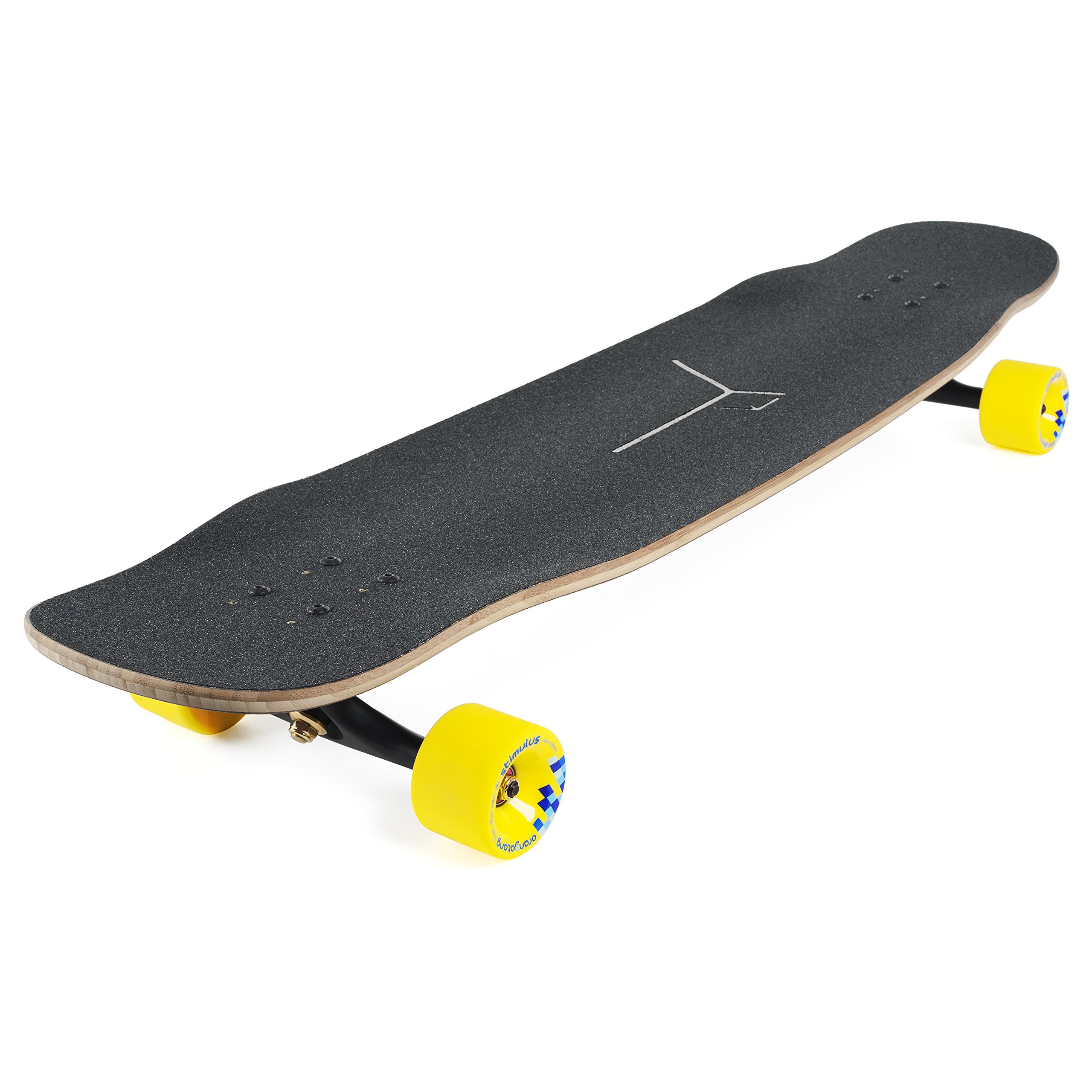 Loaded Boards Basalt Tesseract Bamboo Longboard Skateboard Complete - Dark Blue with 86a Stimulus Wheels | Perfect for Cruising, Commuting & Downhill Riding