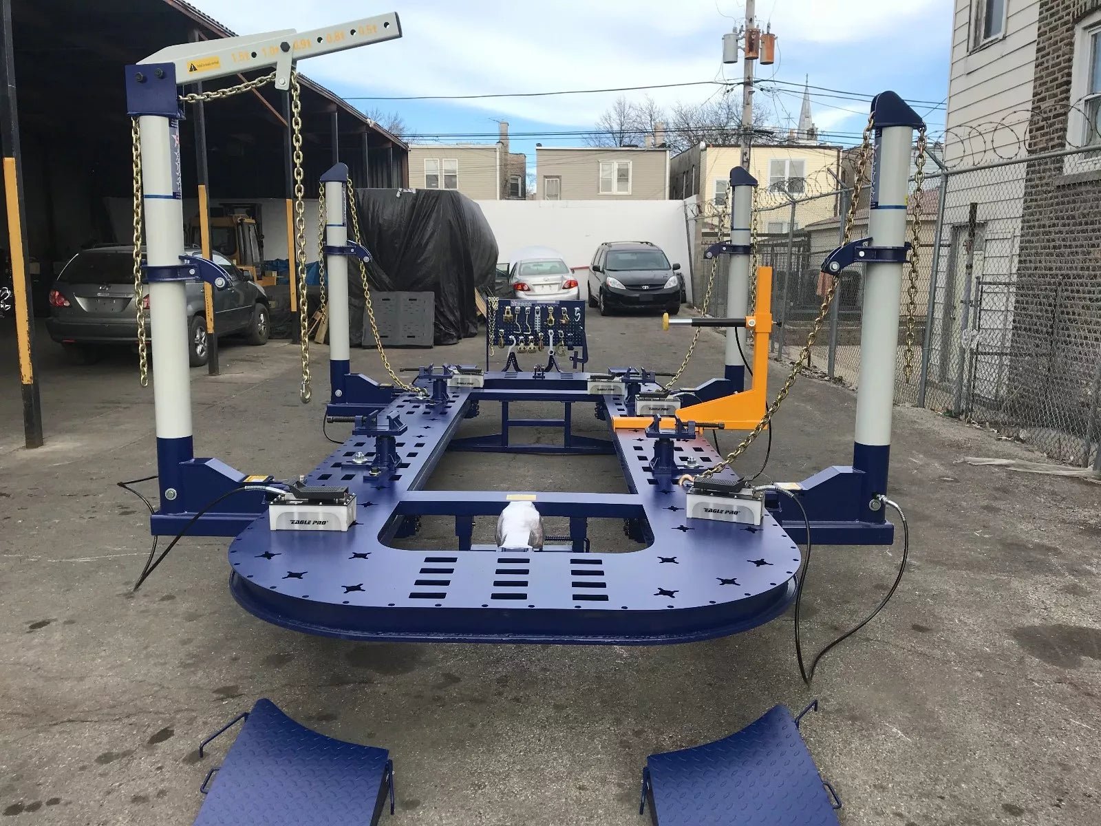22 FT 4 Tower Auto Body Frame Machine - Heavy Duty Collision Repair Puller for Car Body Straightening | 5315LD14 | Perfect for Auto Shops & Professional Collision Repair Services