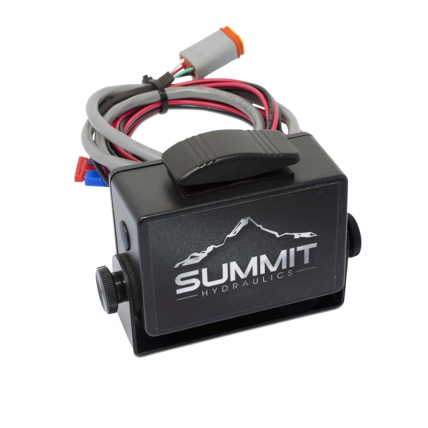 24V Electric Hydraulic Double Acting Control Valve with Rocker Switch - 1 Spool, 25 GPM (A Spool) for Double Acting Cylinders - Ideal for Hydraulic Systems, Agricultural Equipment & Industrial Machinery