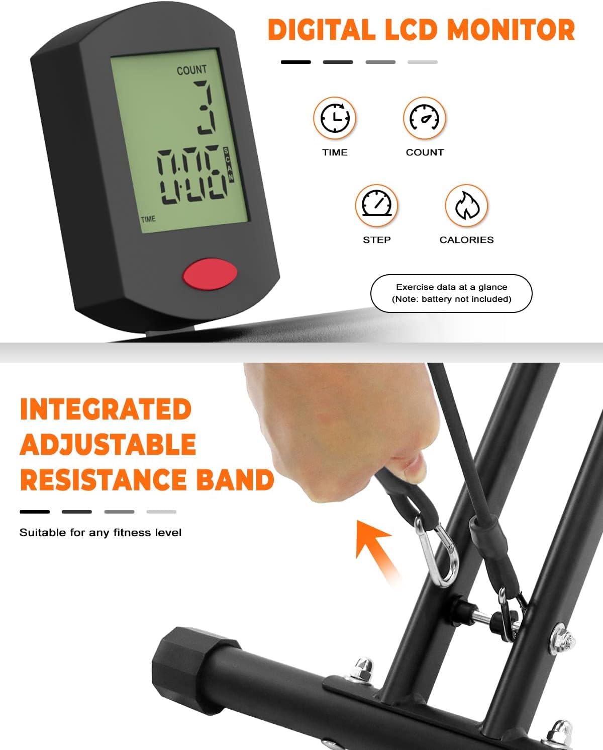 Dskeuzeew Squat Machine with LCD Monitor - 330 Lbs Capacity Adjustable Resistance Home Gym Equipment for Legs, Glutes & Full Body Workout | Perfect for Home Fitness, Strength Training & Weight Loss