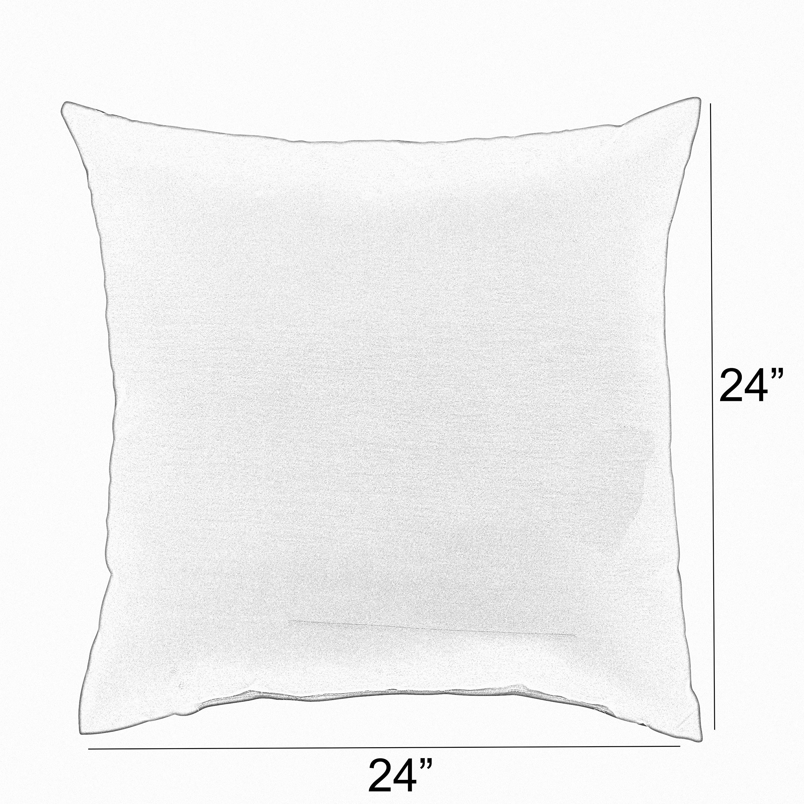 Sorra Home x Sunbrella - 2 Pack Square Throw Pillows, Black & White Stripes - Waterproof & UV Resistant Outdoor/Indoor Decorative Cushions for Patio, Sofa, Bedroom