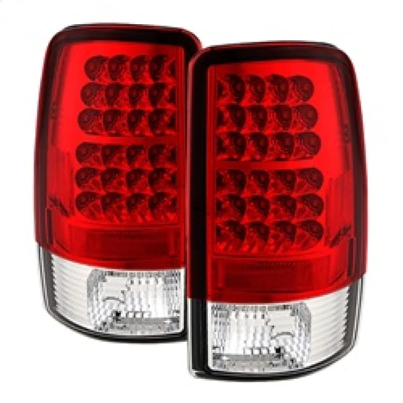 Spyder Auto 5001542 LED Tail Lights - Red/Clear Smoke Lens - Compatible with Select Car Models - Enhance Visibility & Style for Night Driving