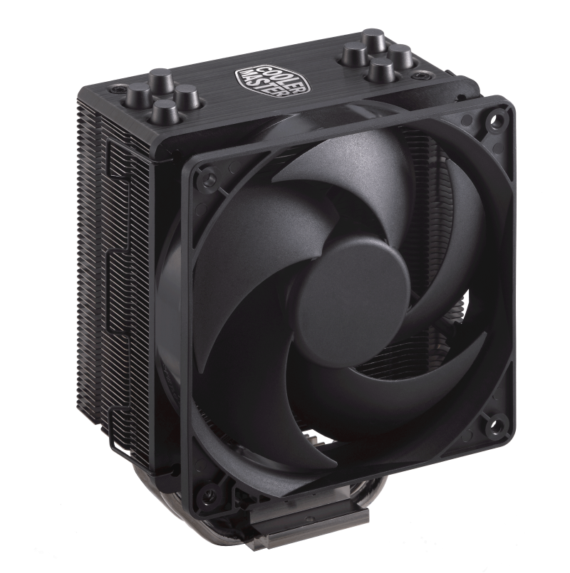 Cooler Master Hyper 212 Black Edition CPU Cooler - High Performance Air Cooler with 4 Heat Pipes, 120mm PWM Fan, Universal Socket Support (LGA 1700/AM5) - Perfect for Gaming PCs & Workstations (2-Year Warranty)