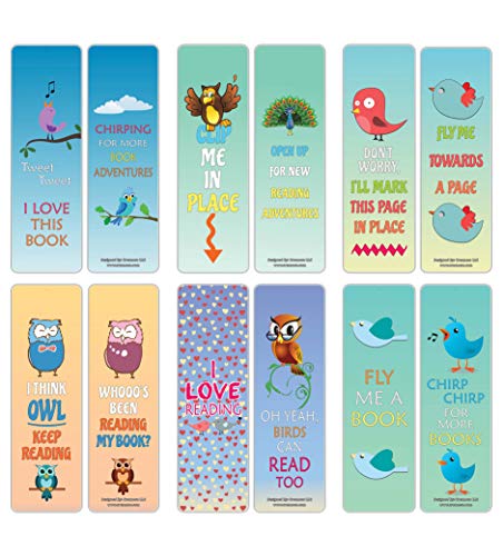 Bird Reading Bookmark (12-pack)