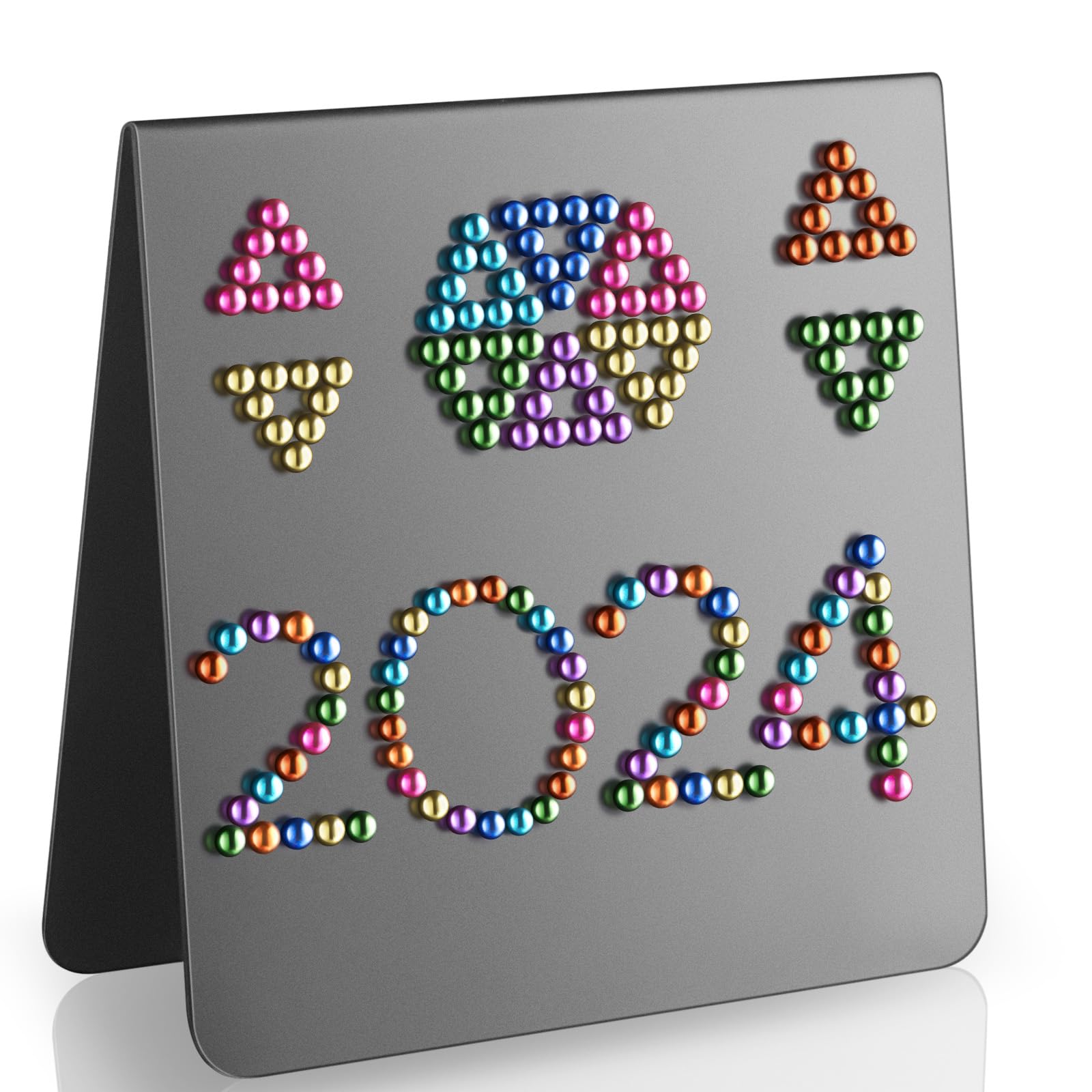 Gersoniel Magnetic Display Stand - Black Metal Magnet Board for Desk, Tabletop, or Bulletin Board - Perfect for Showcasing Beads, Jewelry, Photos & Notes (Magnetic Beads Not Included) - 1 Pack