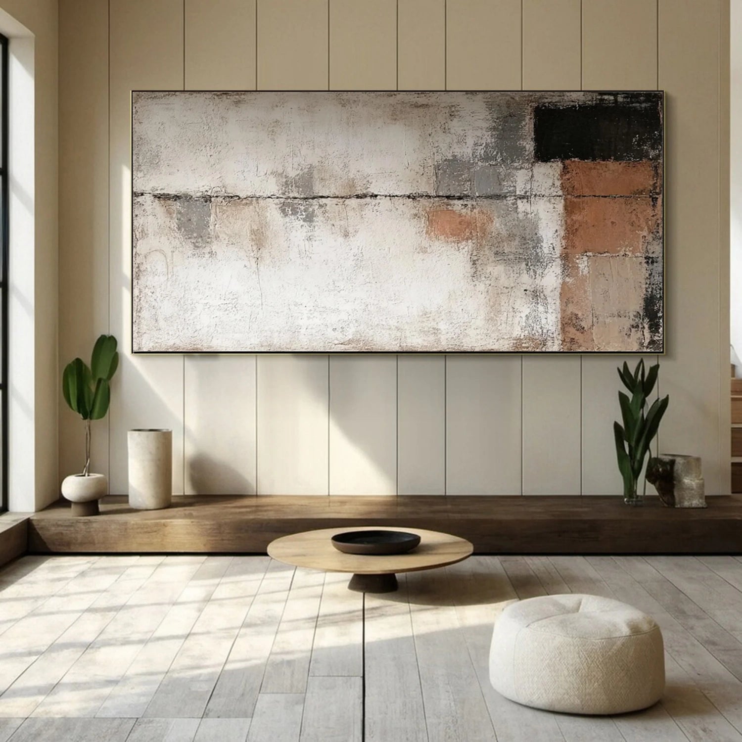Abstract Painting #AB 342 - Modern Wall Art for Living Room, Bedroom & Office Decor | Large Canvas Artwork for Home & Office