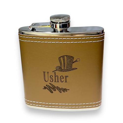 6oz Leather Flask