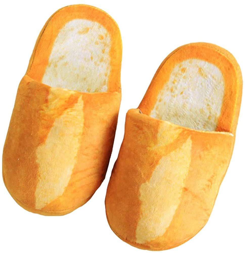 Soft Plush Bread Slippers for Women - Cozy Indoor Bedroom Shoes | Perfect for Home, Lounge & Gift Giving
