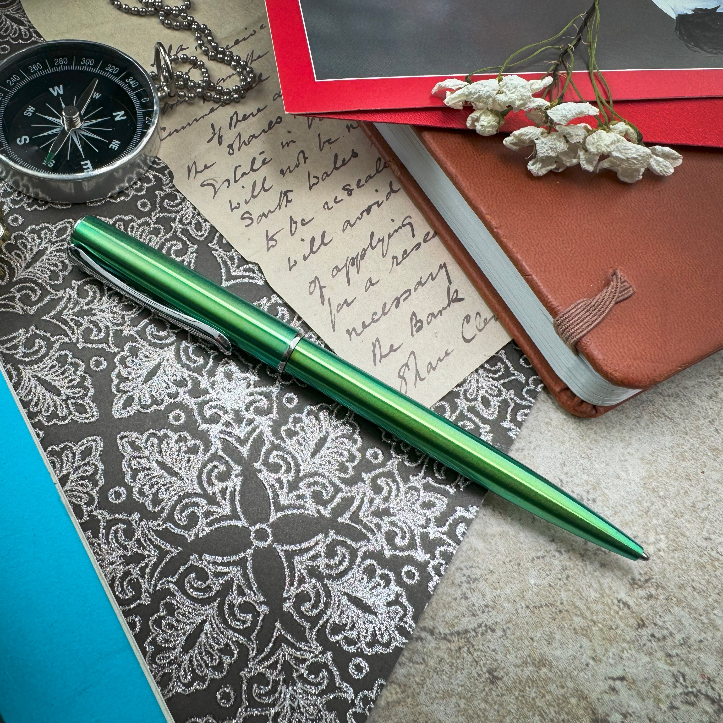 Diplomat Traveller Ballpoint Pen in Funky Green - Premium Writing Instrument for Office, School & Travel - Perfect Gift for Professionals & Students
