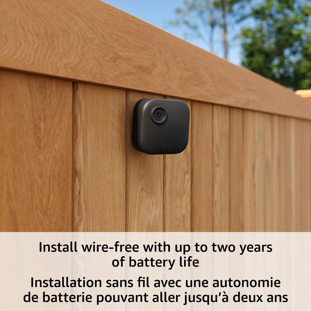 Blink Outdoor 4 & Blink Mini 2 Smart Security Camera System - 3 HD Wireless Cameras with Two-Way Talk, Motion Detection, Alexa Compatibility - Easy Setup for Home & Business Surveillance (White)