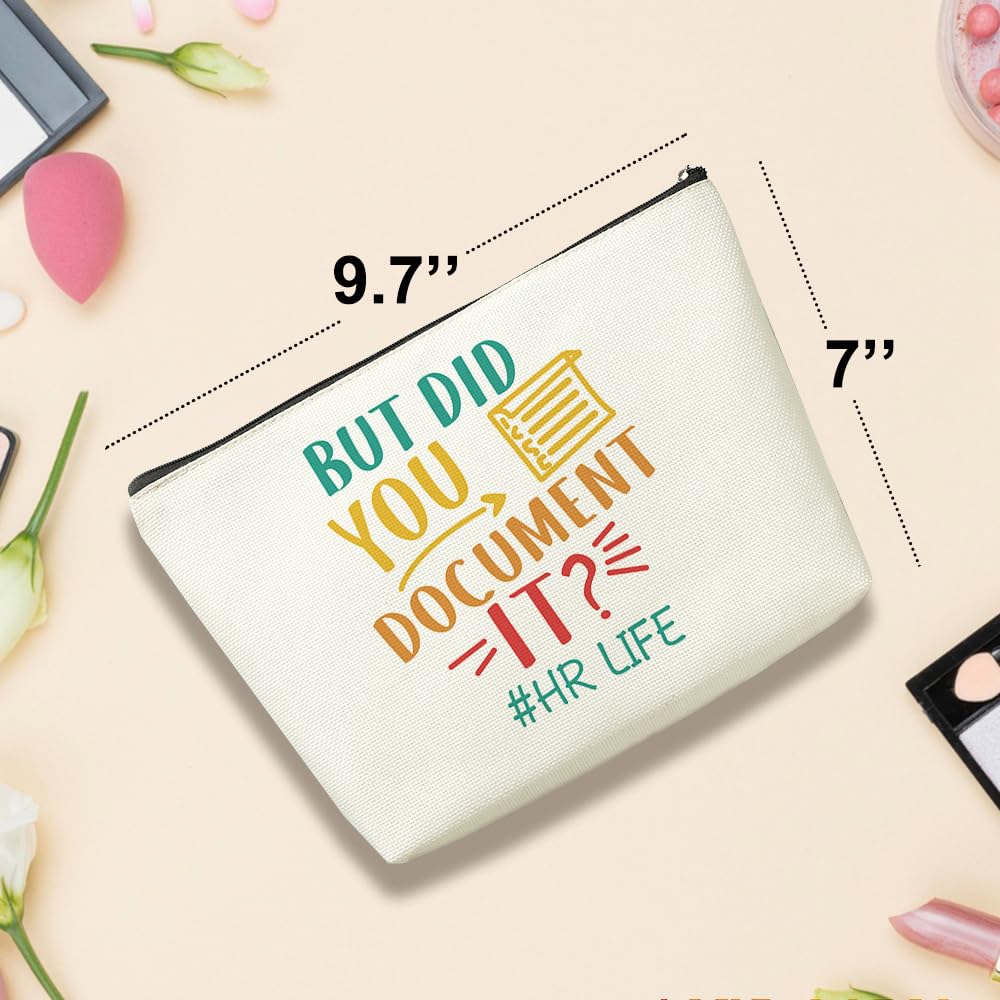 Funny HR Gifts for Women - Office Humor Makeup Bag for Coworkers, Boss, Manager | Perfect for Boss Day, Graduation, Christmas & Birthday | Great Office & Travel Cosmetic Bag