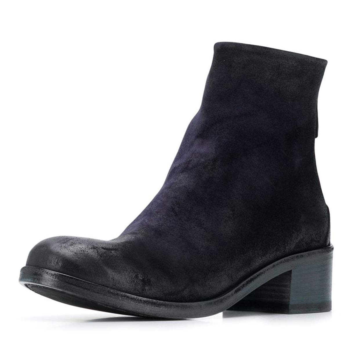 YDN Women's Chunky Heel Ankle Boots - Round Toe Block Low Heel Dress Booties with Back Zipper for Winter, Party & Office Wear | Comfortable & Stylish Casual Shoes for Work, Dating & Night Out