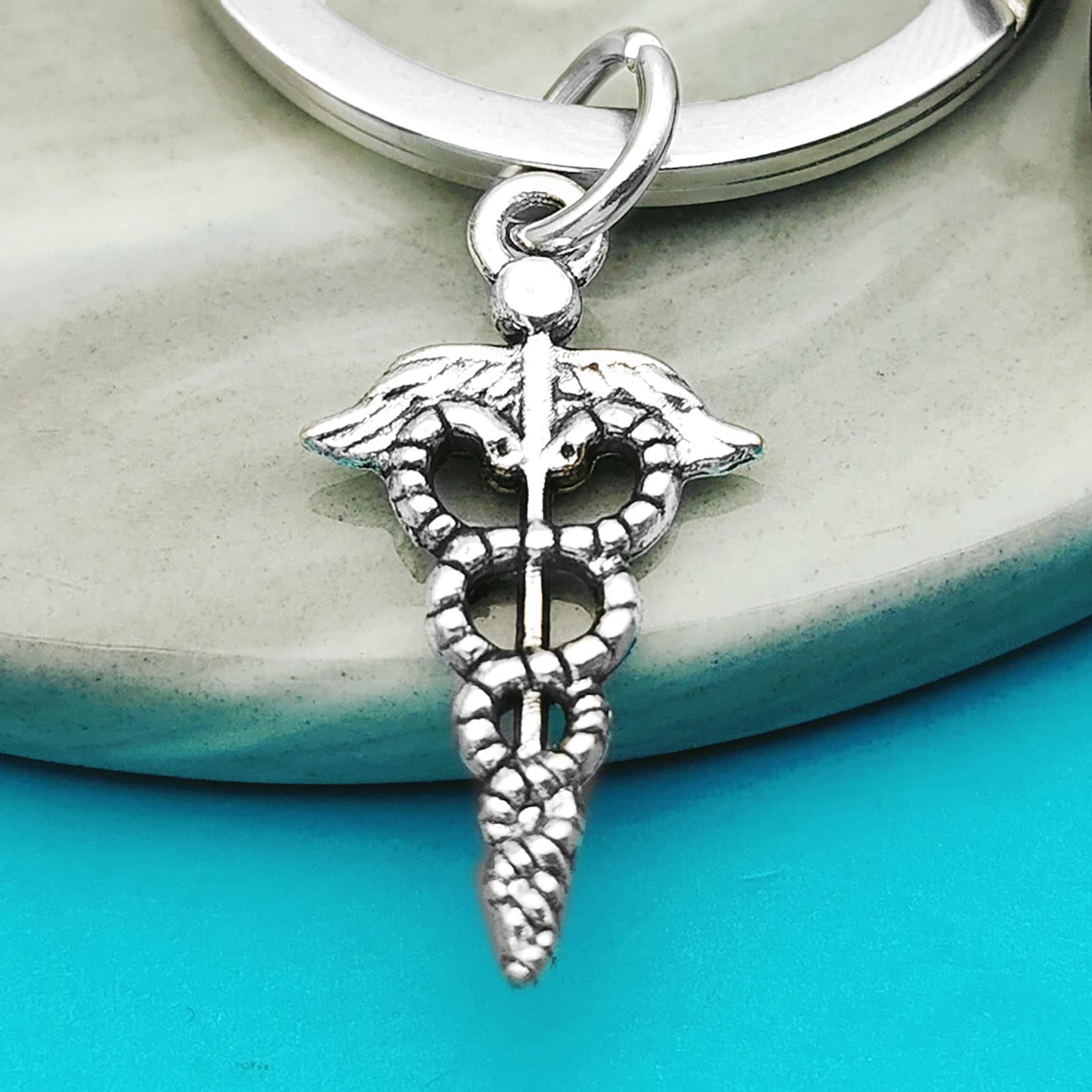 Xiahuyu Doctor Keychain - A Wise Doctor Once Wrote Engraved Keyring | Perfect Doctor Appreciation Gift for Men & Women | Ideal for Doctors Day, Christmas, Birthday, Retirement & Graduation | Great for Medical Professionals & Healthcare Workers
