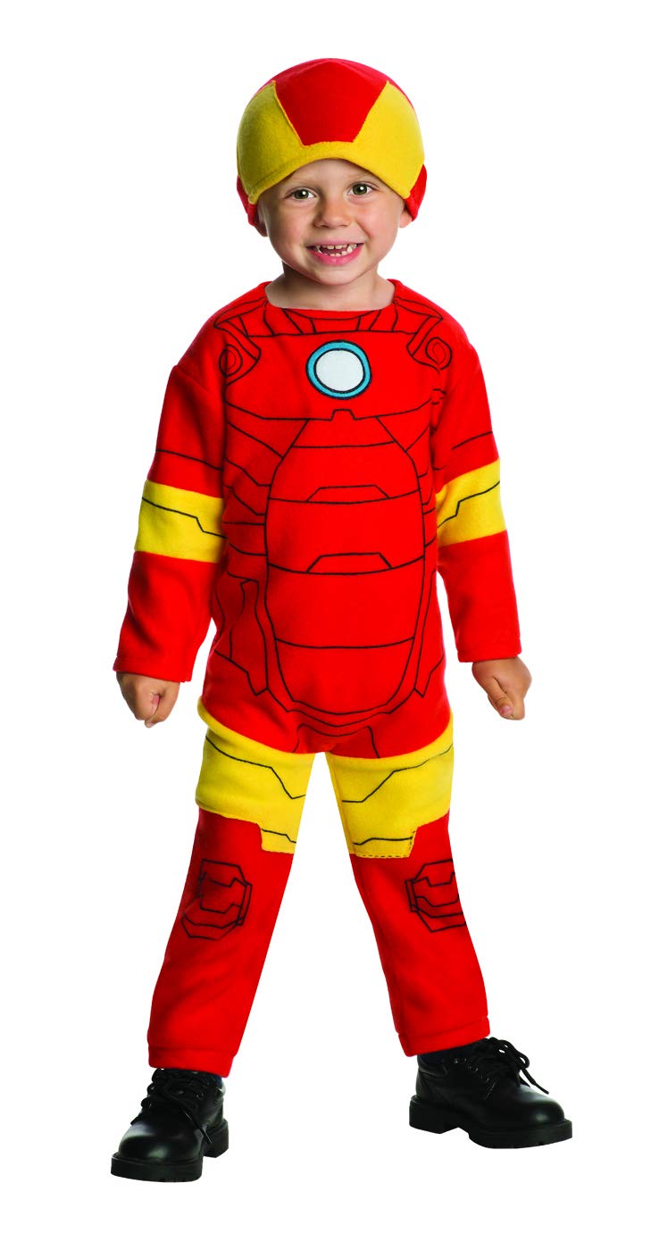 Iron Man Infant Costume for Toddlers - Marvel Superhero Dress Up Outfit for Kids Birthday Party & Halloween Cosplay