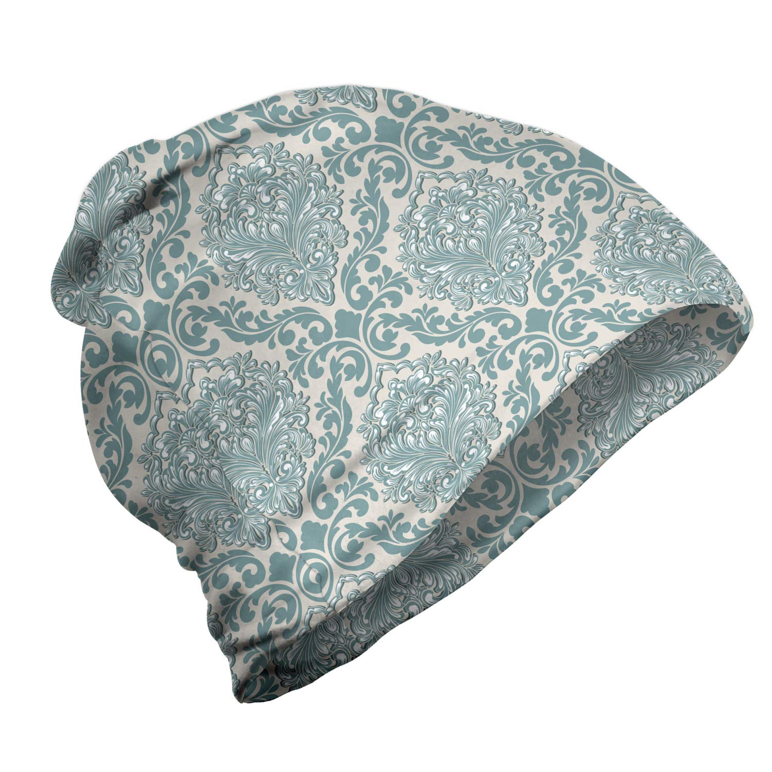 Ambesonne Unisex Beanie - Botanical Ivy Design for Men & Women - Warm Winter Knit Hat for Hiking, Camping & Outdoor Activities
